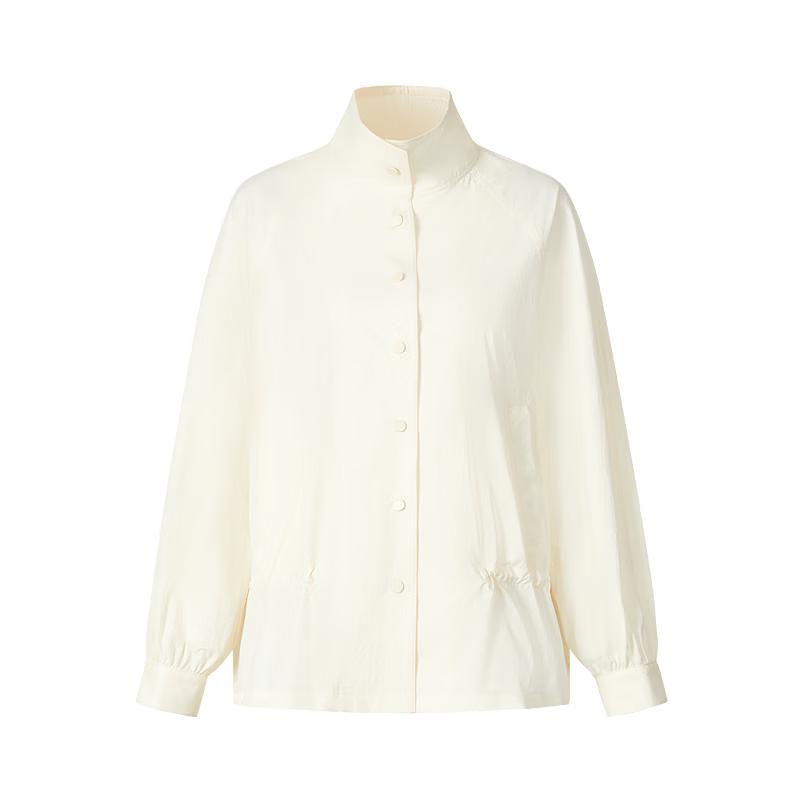 

JIU ZI ANNAKOU Women s Relaxed Outdoor Style Drawstring Waist Jacket M