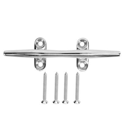 Klampe offene Basis Schwerlast 316 Edelstahl Bootsstegklampe mit Montageschrauben für
