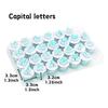 1 Set 26 Letters Cake Spring Plastic Mold Capital/Lowercase Letters Biscuit Fondant Decorative Printing Die-cutting Baking YMY