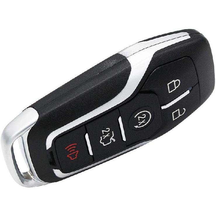 Keyless Entry Remote Smart Key Fob Shell Case Button Pad Cover for Ford Fusion Mustang Explorer Lincoln MKZ MKC 2013-2017