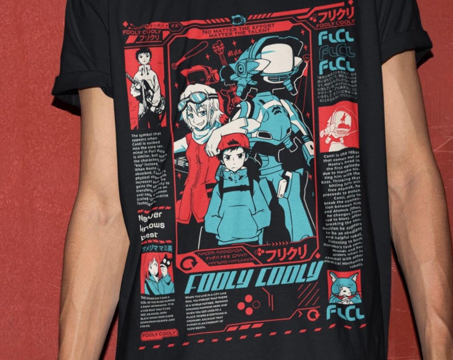Unisex, Haruko Haruhara Shirt -flcl shirt,flcl tshirt,flcl t shirt,fooly cooly shirt,anime shirt,anime clothing,haruko shirt,flcl haruko S