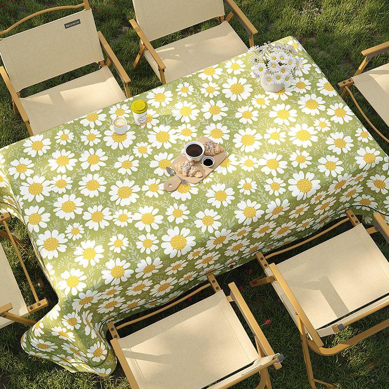 

Outdoor Rustic-Style Camping Tablecloth: Waterproof, Oil-Resistant, and UV-Protective—Perfect for Spring Outings, Picnics, and Outdoor Barbecues 5*5cm