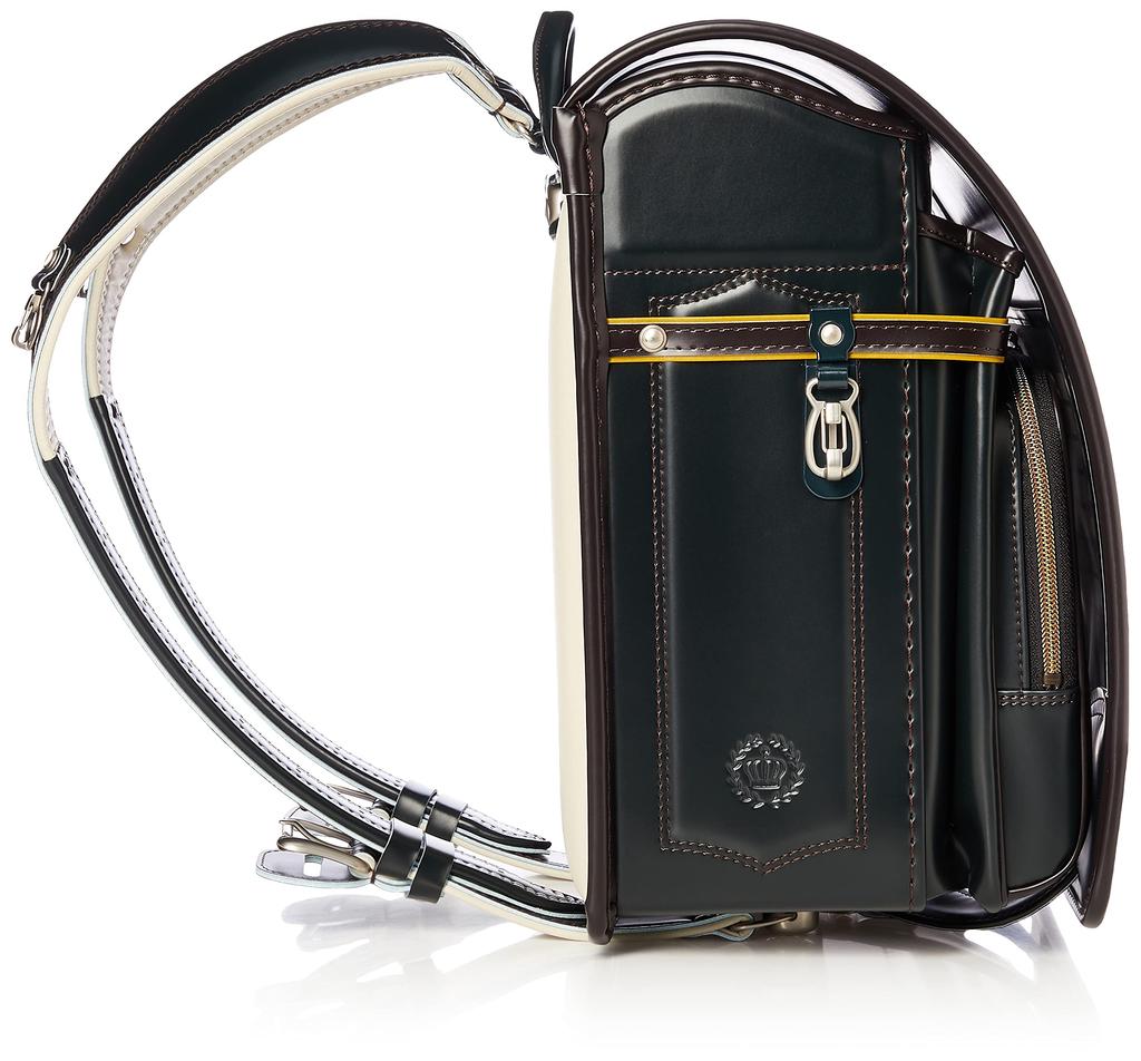 Grantia School Boys' Backpack, Green/Chocolate, 30-19