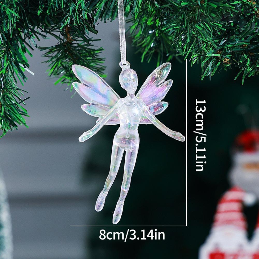 

Transparent Christmas Tree Ornaments Acrylic Crystal Hanging Christmas Crystal Pendants Navidad Style 4