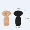 T-shaped Heel Pads, Anti-blister Pads for Shoes, Heel Protection, Prevents Heel Bruising, Shock Absorption, Anti-slip, Adjustable, Cuttable, Strong Ad