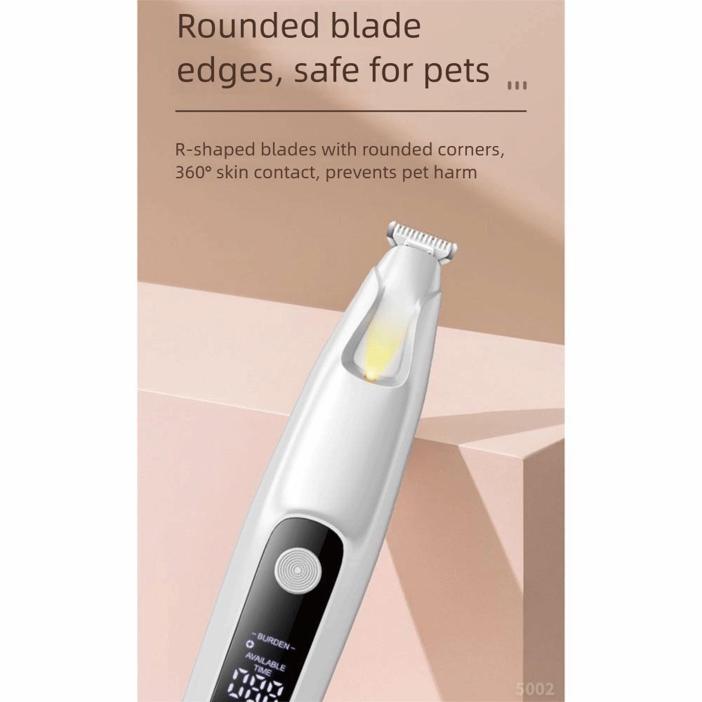 LCD Display Dog Paw Trimmer LED Electric Dog Hair Remover Professional Pet Paw Hair Clippers  Home