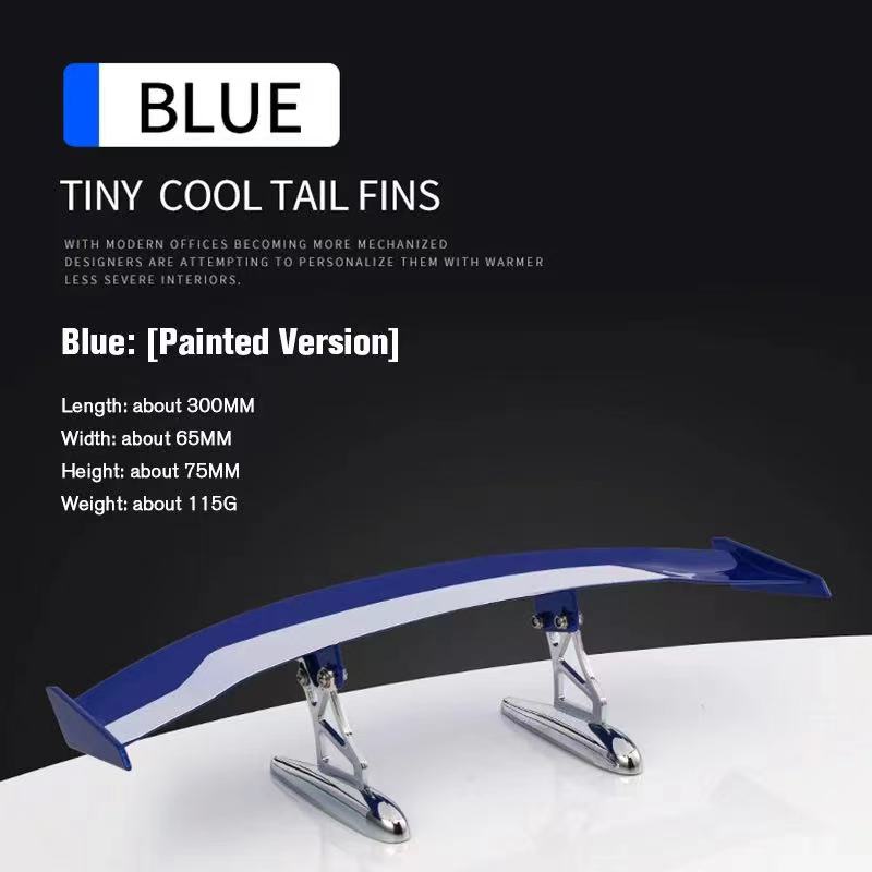 

Модное универсальное автомобильное модифицированное заднее крыло, окрашенное из углеродного волокна, задний спойлер для автомобиля, небольшой багажник, внешние детали крыльев, Стайлинг автомобиля синий