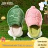 Creatieve Leuke Schildpad Katoenen Pantoffels voor Kinderen - Warme, Pluche, Dikke Zool Winter Binnenschoenen