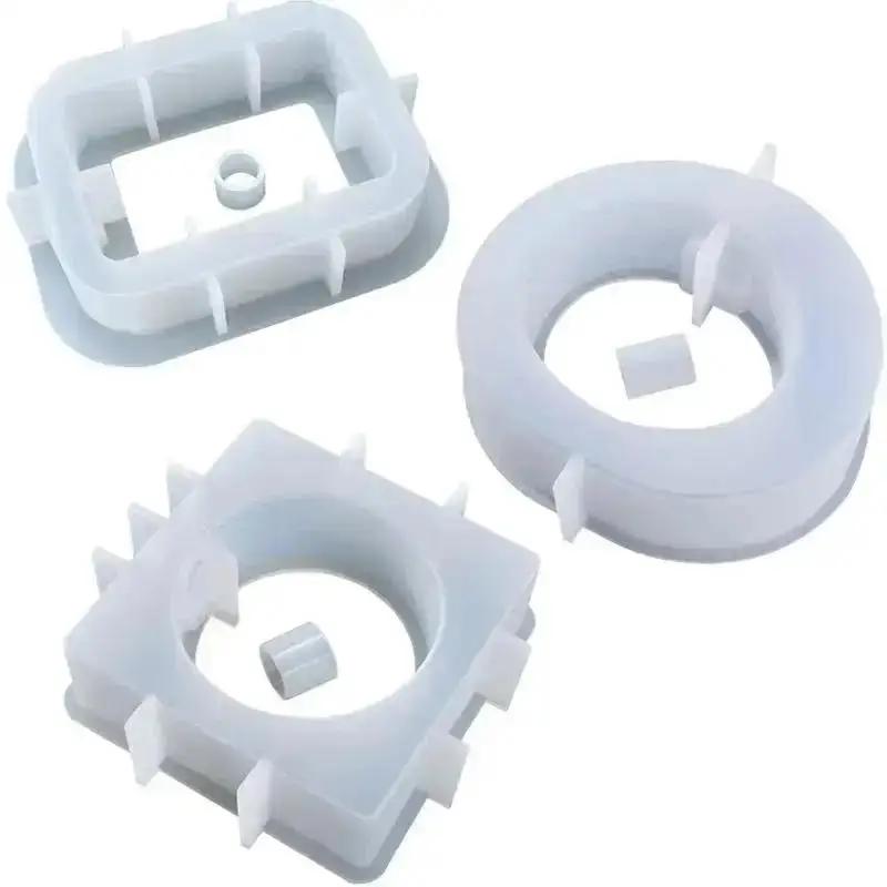 New Epoxy Resin Crystal Glue Mold Oval Square Hydroponics Test Tube Flower Nursery Table Vase Silicone Mold Epoxy Resin Molds
