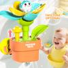 Retractable Bath Toy with Water Spray & Spinning Wheels Child Shower Play Set