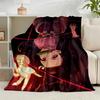 1PC Anime Samurai Warrior's Journey Flannel Blanket Gift, Suitable for Both Men And Women, Soft Ideal for Beds And Sofa, Birthday Or Christmas Gift