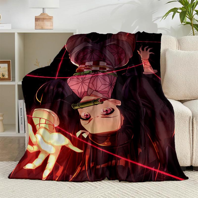 1PC Anime Samurai Warrior's Journey Flannel Blanket Gift, Suitable for Both Men And Women, Soft Ideal for Beds And Sofa, Birthday Or Christmas Gift