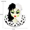 Blucome Mode Acryl Damen Schwarz und Weiß Mädchen Figur Brosche Damen Übertrieben Cartoon Niedlichen Abzeichen Revers Brosche Schmuck