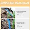 30-200pcs Garden 3/5mm Hose Bend Arrow 1/8'' Blue Drip Emitter Dripper Water Saving Sprinkler for Greenhouse Bonsai Micro Irrigation