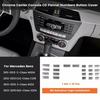 22Pcs/set Button Cover Stickers For Mercedes For Benz W204,W212,C218,GLK,X204