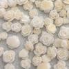 50 pezzi 3D Mix Dimensioni Bellissimi Fiori di Rosa in Fiore Resina Adesivo Nail Art Strass Decorazioni Manicure Unghie Charms