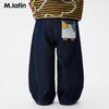 M.Latin Kids' Cartoon Faux Denim Pants