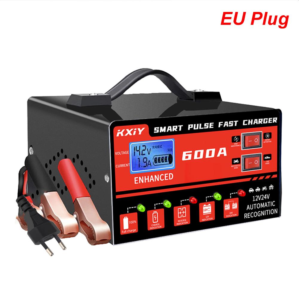 

12V 24V Switch Intelligent Pulse Repair For Storage Battery Chargers Digital Voltage Detect Car Battery Chargers High Power 130W