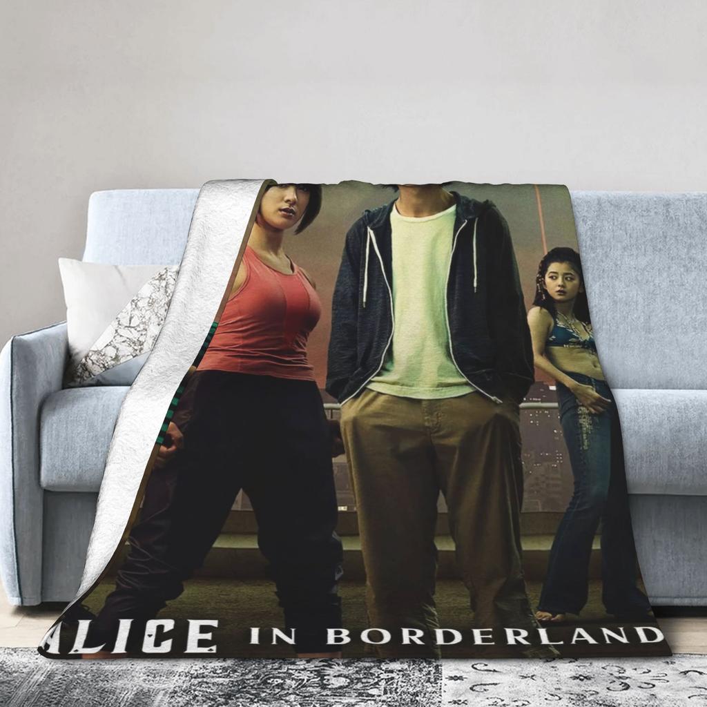 Alices In Borderland Drama Poster Blanket Quality Soft Warm Throw Blanket Winter Child Outdoor Novelty Bedspread