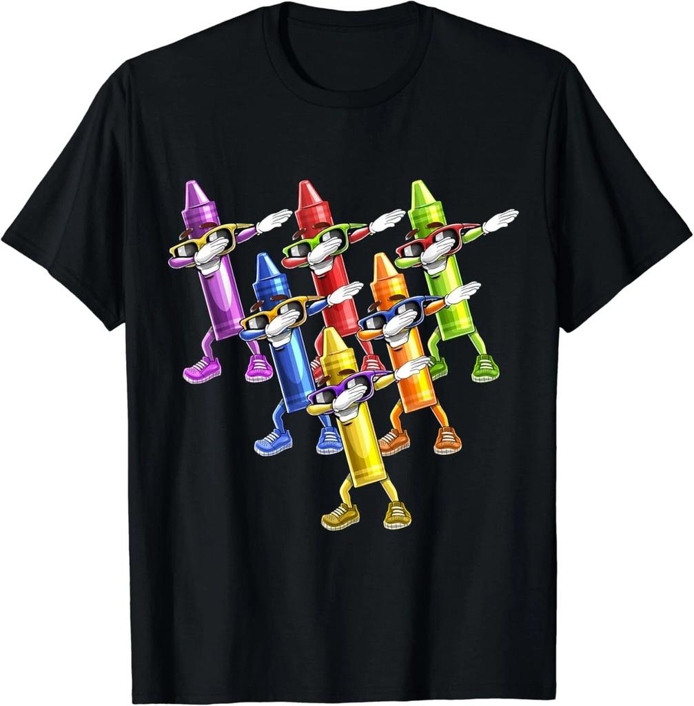 Dabbing Crayon Back to School First Day of School Girls Boys Gift Unisex T-Shirt