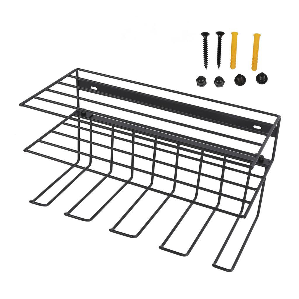 Power Tool Organizer Wall Mounted Iron Power Drill Tool Holder Easy Installation Power Tool Storage Rack for Garages