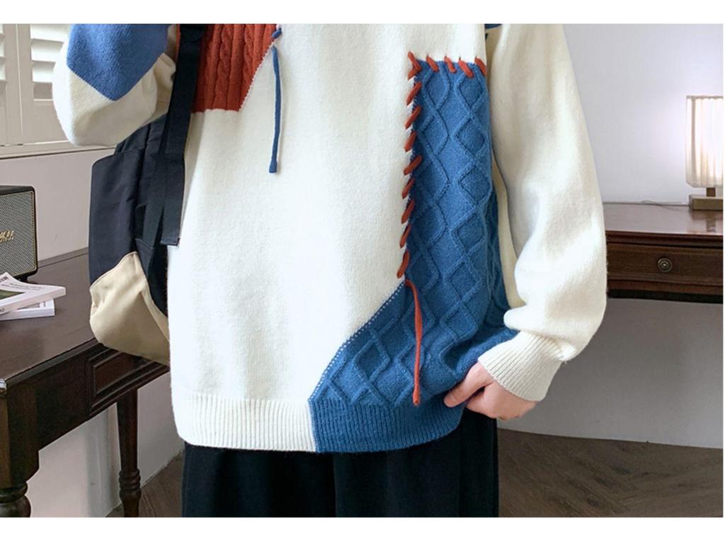 Men's Autumn/Winter Casual Round Neck Loose Knitted Sweater