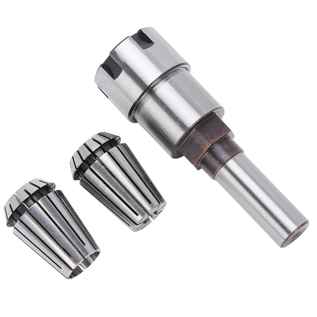 3Pcs Collet Chuck Milling Cutter (6.5mm+13mm) + Extension Rod 12 Shank CNC Lathe Tool