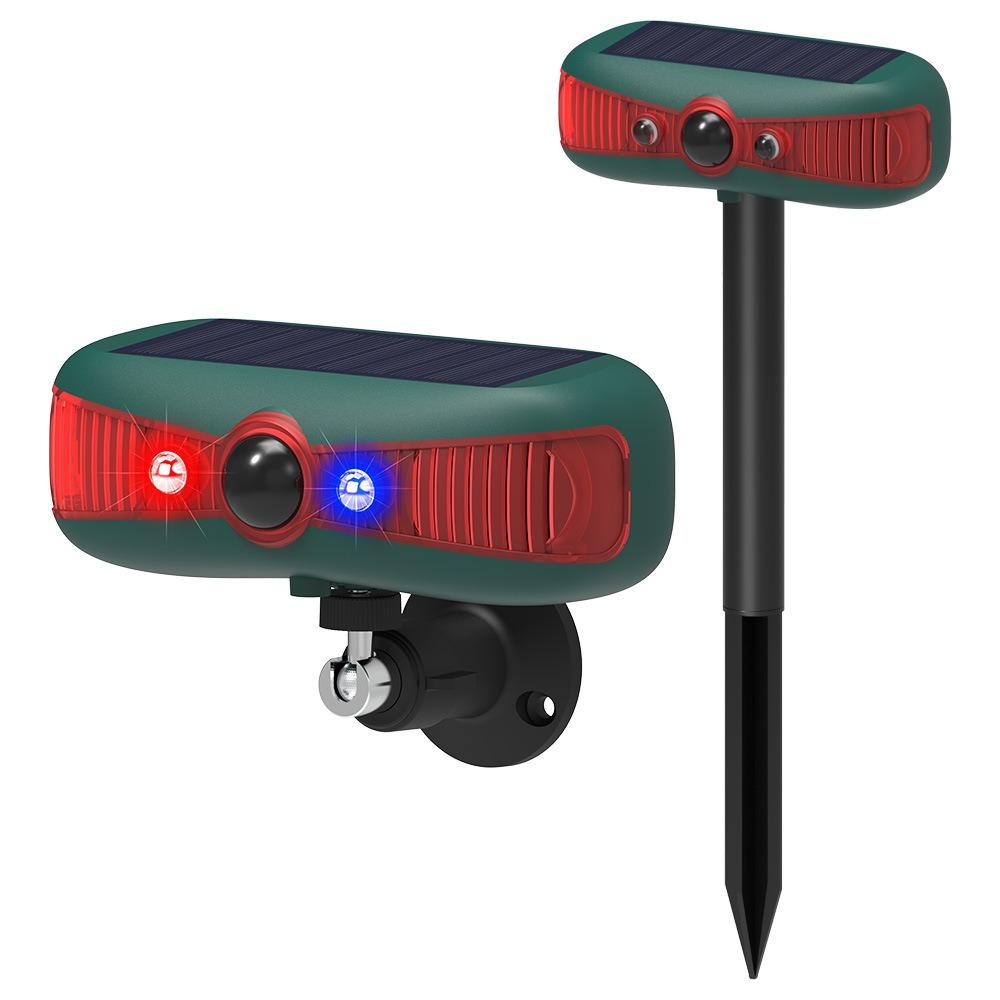 

4 Modes Outdoor Animal Repeller Infrared Sensor Motion Sensor Alarm Dog/Cat/Bird червоний