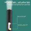 Oral Penlight LED Flashlight Mini Oral Pupil Medical Handy USB Rechargeable Stainless Steel Torch Light Outdoor Fishing Tool