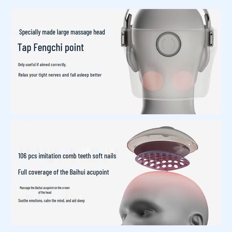 Breo IDream 3S Kopf- und Augenmassage-Helm CN-Stecker (Adapter enthalten)