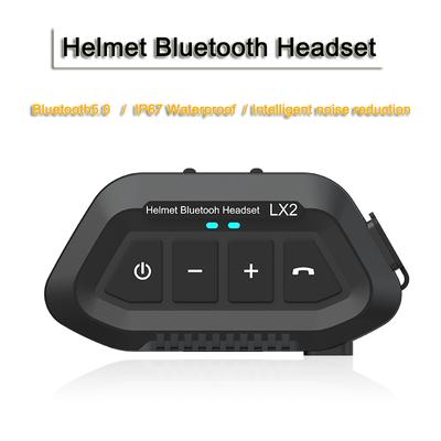 LX2 Motocyklová Bluetooth 5.0 Helma Headset Bezdrátová redukce hluku Cyklistický headset Voděodolný Podporuje Hands Free Volání Hudba