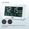 Bordklokke Digital vekkerklokke Hvit BC10W Digital Alarm Bordklokke Hvit Ekte importert produkt BRAUN/Brun