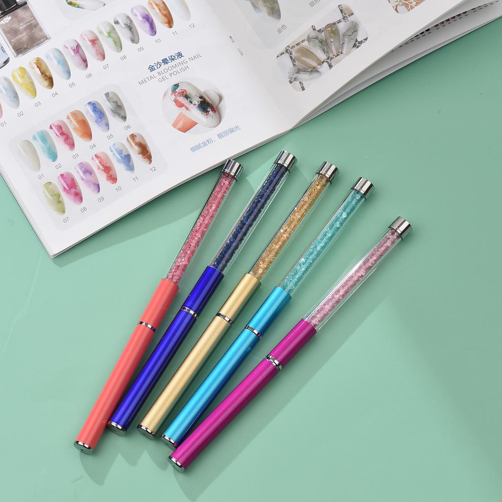 Nail Art Pen Brushes Nail Gel Polish Painting Drawing Line Stripe Flower Design 5Pcs 7/9/11/15/20mm