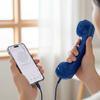 Retro Telephone Handset with USB-C Interface Cell Phone Receiver Mic Microphone Speaker for Cell/Mobile/Tablet/Laptop