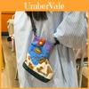 Modern Cool Woolen Kids Crossbody Bag With Geometric Pattern For Daily Use
