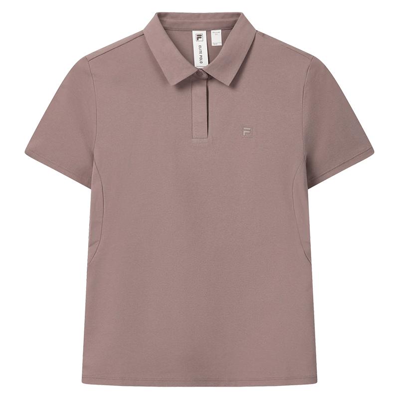 FILA Women s Moisture-Wicking Knit Polo Shirt L