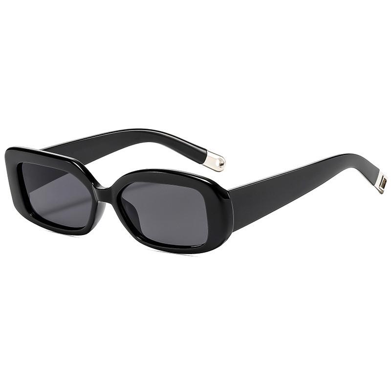 

Vintage Square Sunglasses For Men Women With Uv400 Protection Outdoor Sports Fashion Eyewear BlackFrameGrayLens