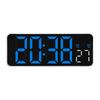 Digital Alarm Clock with Date Temperature LED Display and Timer Adjustment Brightness Battery Operated for Bedroom Table
