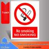 No Smoking or Open Flames Warning Sign - Electric Shock Caution for Construction Sites