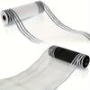 2pcs Deco Mesh Wreath Supplies Mesh for Wreath Poly Mesh Ribbon Metallic Border Stripe Emerald Swags Bows Wrapping and Decorating