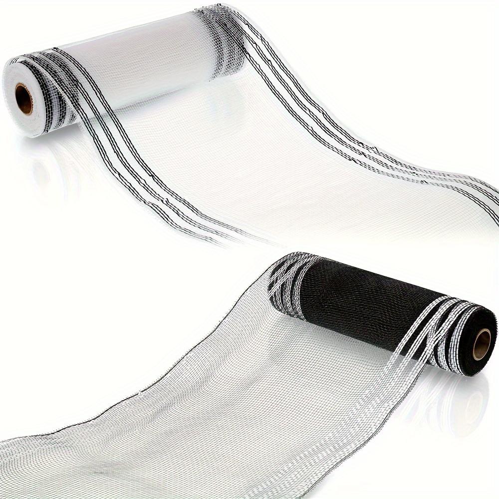 2 ks Deco Mesh Věncové potřeby Síťovina na věnec Poly Mesh Stuha Metalický okraj Pruh Smaragdové girlandy Mašle Balení a zdobení