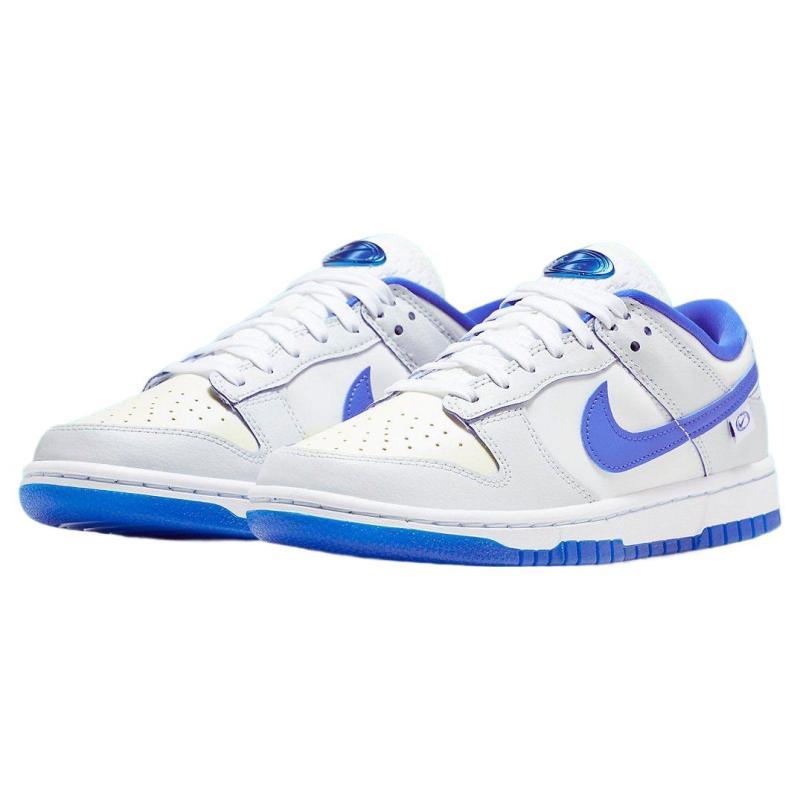 Nike Dunk Low 'Worldwide Pack   White Game Royal' Women's Skate Shoes Sneakers FB1841-110
