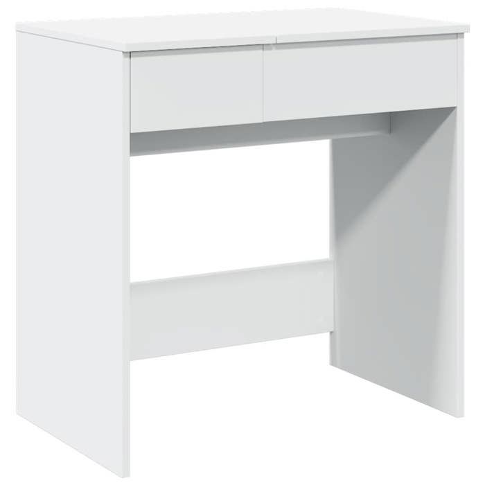 VidaXL Coiffeuse avec miroir blanc 73x46,5x120 cm, table de maquillage, coiffeuse de chambre à coucher, coiffeuse avec 848220