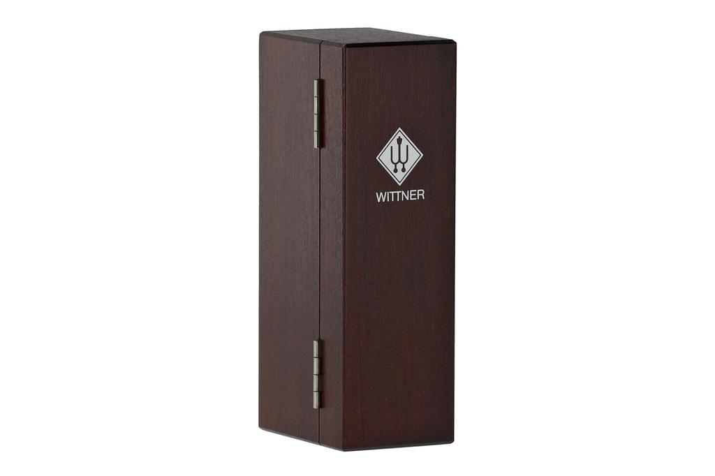 Wittner Wooden Metronome Super Mini Tactel with Wooden Case, Mahogany 880210