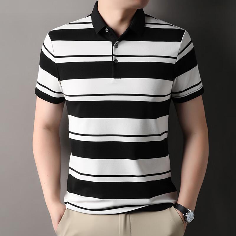 IMAGINEX Men s Business Casual Lapel Short-Sleeve T-Shirt IM26C051 4XL