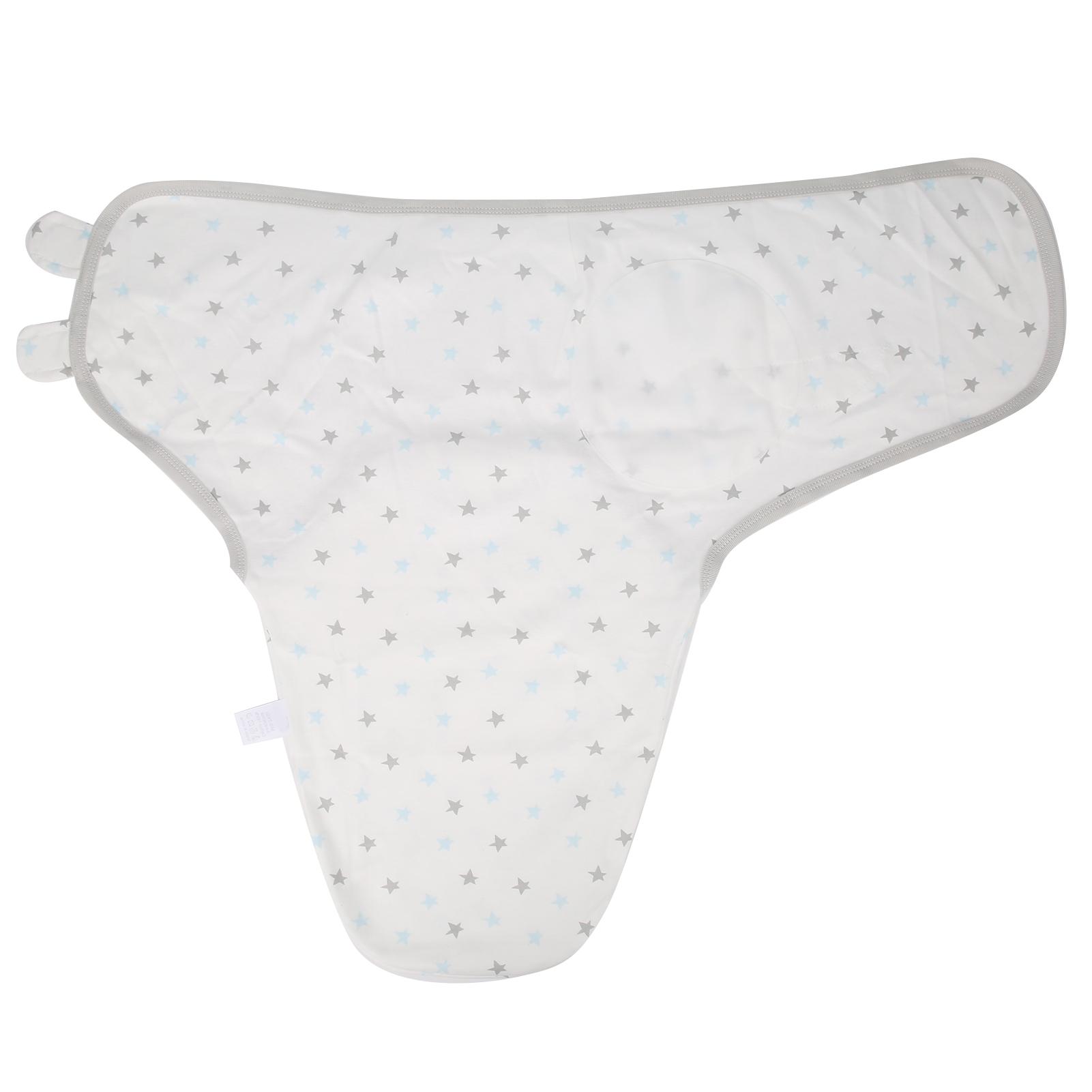 Pure Cotton Infant Swaddle Blanket Wrap Cute Star Printing Four Seasons Bedding for 3-4 Months Baby