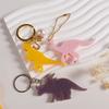 Mini Dinosaur Silicone Mold for DIY Keychain Jewelry Making Super Glossy Epoxy Mould Handmade Resin Keychain Mold