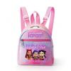 Kpop Synthetic Leather School Backpack for Girls Lightweight Candy Color Campus Bag