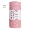 2mm Hollow Pure Cotton Scarf & Bag Yarn for DIY Crochet and Handwoven Projects