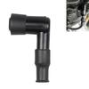 Black Motorcycle Spark Plug Cap, Motorcycle Ignition Spark Plug Cap - Black Elbow Flushing